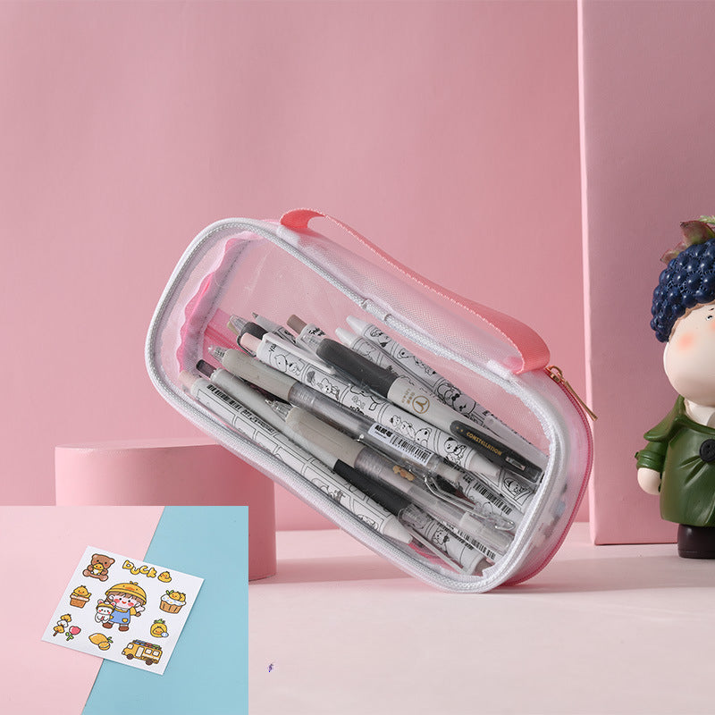 Estuche de lápiz transparente de PP al por mayor